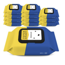 슈퍼대디 X 미피 저자극 아기물티슈 프리미엄 휴대 캡형, 36팩, 20매