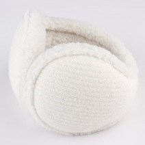 Fashion Men Women Winter Warm Faux Fur Ear Earmuffs Plush Sloid Adjustable Earmuff for Girls Hairban, [05] Rice white