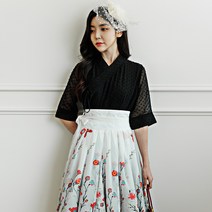 생활한복에 생활한복을 더한 덧치마 스커트 빅사이즈 허리치마 퓨전의상