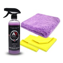 퓨어스타 얼티메이트 바이올렛 바이어스 버핑 타월 세차 왁스 걸레 세차용 타올 + 타월, A-2 바이올렛 버핑타월 물왁스 세트
