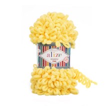 제이스타팩토리 퍼피파인 망뜨기 핑거니팅 손가락뜨기 굵은실 원형실 로프실 망스티치 루프실 수면사 퍼피실 알리제 퍼피얀, 113_옐로우