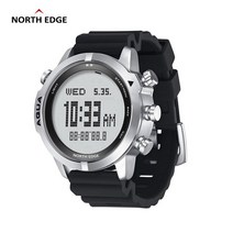 다이빙컴퓨터 프리다이빙 다이브 남자의 방수 100m 스마트 디지털 스쿠버 고도계 기압계 나침반 온도 수심측정 시계, 노스 에지, 하얀