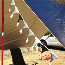 나스카피 감성캠핑 차박 가랜드, 털가랜드(그린)