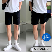 이브컴퍼니 남성용 여름 카고포켓 스판 밴딩 반바지 (873-1)