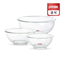 코렐 파이렉스 내열유리 글라스 투명 믹싱볼 3P
