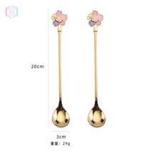 예단은수저 은수저세트 집들이 유기수저 예쁜수저세트 황금수저 금도금수저 금숟가락 부부수저세트 은수저셋트 순은수저, A53-F37 벚꽃 스푼 두 벌 금