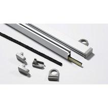 사각 족자봉 (알루미늄 원형 족자봉 16mm 알루미늄봉/족자봉 /베너봉), 2. 실 타입 1개
