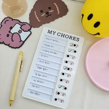 [무케렌시아]썬리빙_하루 일과표 체크리스트 보드, 단품