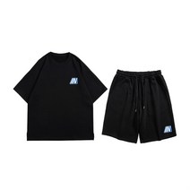 남성 심플 아웃도어 반팔 트레이닝 세트 TZ16 복 스타일