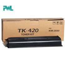 토너카트리지 1PC TK420 480g 검정 좋은 토너 카트리지 Kyocera KM2550 단색 복사기 프린터 용품과 호환 가, 한개옵션1, 01 480g