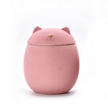 반려 동물 화장 납골당 장례 추모 유골함 진공 루세떼함 식장 스톤 비석 애견 제사 애완, 분홍색, 170ml