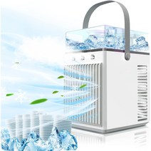 Portable Air Conditioners MORBEX 4 IN 1 Rechargeable Personal Air Conditioner Fan Small Evaporativ, 한개옵션0
