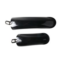 GHSHOP 접이식 자전거 흙받이 앞 및 뒤 흙받이 전기 자전거용 자전거 흙받이, 다중, 플라스틱, 블랙 12인치