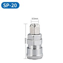 퀵 커플러 공압 피팅 c형 커넥터 고압 커플링 PP20 SP20 PF20 SF20 PH20 SH20 PM20 SM20 공기 압축기, 08 SP-20