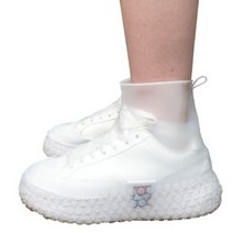 도매창고 신발 방수 커버 방수화 레인슈즈 PVC 방수덧신 장화 비오는날 신발커버 레인부츠, 방수신발커버(투명)-M