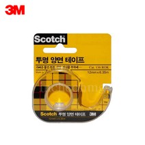 3M 스카치 투명 양면 테이프 디스펜서 Cat.136 ROK (12mmx6.35m)