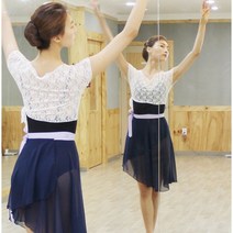 [도나오&g.] Side knot ballet lace bolero ( Model No. DO-270 사이드 매듭 발레 레이스 볼레로/무용탑/무용상의)