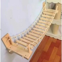 고양이 사다리 브릿지 구름다리 로프 놀이 구름사다리 원목 캣워커 캣타워 크롤러, (약)153cm x 26cm