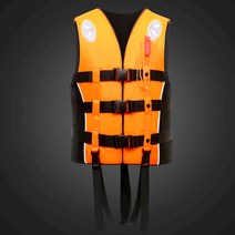 남녀공용조끼 재러스트 선박용 낚시 구명조끼 빅 부력조끼 전업 수영 스노클링 베스트 휴대 3017439057, 일반핏 리플렉터 오렌지