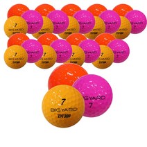 빅야드 컬러로스트볼 골프공 30알 A+등급 / 초보자 강력추천 비거리 2 3피스 구성, 컬러혼합