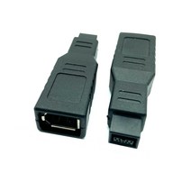 1394케이블 Firewire 변환기 1394 컴퓨터 액세서리 9-6 핀 B 어댑터 400 800 전송 연결 안정적인 교체 미니 외부, 01 Black