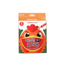 민화샵 패브릭크레파스 크레용 8색