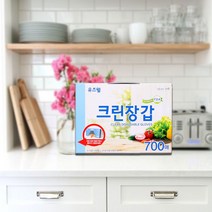 유즈웰 크린장갑 700매ㅣ일회용 위생 쉐프 셰프 비닐장갑 음식용 카센타 정비소 세차 대용량 추천 파는곳, 1