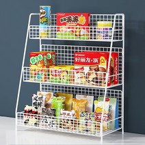 사무실 업소 간식 진열매대 진열대, 화이트 대형 3단, 상세이페이지 참고