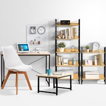철제가구 원목 선반 수납장 선반장 다용도 조립식 diy, 심플 보조테이블_화이트