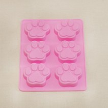 카페테리아 실리콘 6구 곰발모형 몰드 1개 발렌타인 실리콘 초콜릿 몰드16구(하트)-베이커리 모양 틀 베이킹 초콜릿몰드제작 수제초콜릿 전문가용초콜릿몰드 초콜릿트레이
