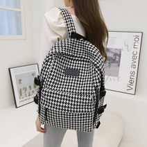 프롬헤븐 갓트 하운즈체크 여성 백팩 H807