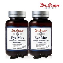 닥터브라이언 아이맥스 오메가3 루테인 아연 비타민A E 60캡슐x2통 정제어유 눈영양제, 2통, 60캡슐