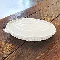 더팩컴퍼니 타원형찜용기 소 100개(박스), 1박스, 100개