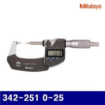 미쓰토요 4022037 디지털 포인트 마이크로미터 342-251 0-25mm 0.001mm (1EA)