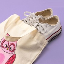 민화샵 신발주머니 만들기 DIY 에코백 패브릭만들기 나만의 가방만들기 다용도가방 패브릭공예, 민화 신발주머니_곰