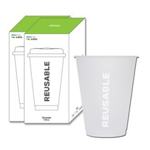 이지케어 리유저블 컵 텀블러 콜드핫 투명그란데 5개, 투명 그란데