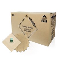 티슈도리 당일발송 무료인쇄 인쇄제작 칵테일냅킨 갈색지 4000매