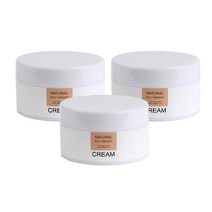 화장품 크림용기(100ml/50ml/20ml), 납작크림용기100g, 흰색_화이트베이직(3개입)