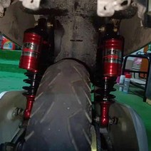 오토바이 리어 쇼바 쇼퍼 가스 질소 스프링 서스펜션 220mm for chopper e-bike electric harley honda scooter atv quad go, 1개