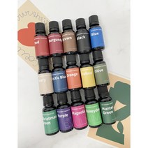 캔들용 고농축 지용성 액체 염료(색소) 15색 20ml (스포이드 포함), 브라운
