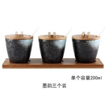 일식집 조미료 통 도자기 양념통 정리 업소용 양념통세트 락교통 우드, 브라운 판 S, 단일사이즈