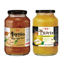 꽃샘 꿀생강차S 1kg   꽃샘 꿀모과차 1kg