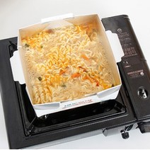 캠핑 1회용 인덕션 가스렌지 종이냄비 앞접시 2인세트