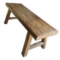 로그 고재벤치 화분 느릅나무 롱스툴 정원 장의자, 120x25x45-50cm