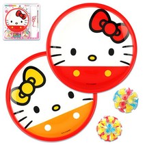 불빛 흡착볼 헬로키티 캐치볼 야구 놀이 2개 공놀이캐치볼