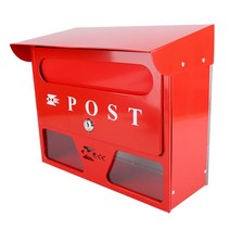 루프 우편함 벽걸이 주택 고급 올스텐 우체통, 선택1.루프우편함RED(레드)