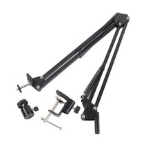 로지텍 웹캠 용 데스크탑 서스펜션 붐 암 마이크 스탠드 가위 마운트 클램프 C925e C922x C930e C615, 01 Stand without  clip