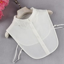 자수 펀칭 넥케이프 페이크 카라 이너셔츠 이너카라 KS21108T