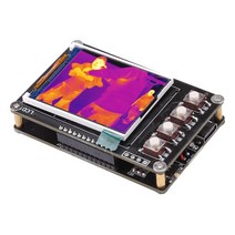 열화상카메라 열감지 적외선 측정기 3.4 인치 TFT 스크린 LCD 디스플레이 MLX90640 디지털 적외선 열 화상, 03 AMG8833 with battery