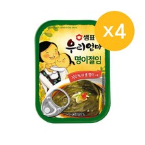 샘표 우리엄마 명이절임, 70g, 4개